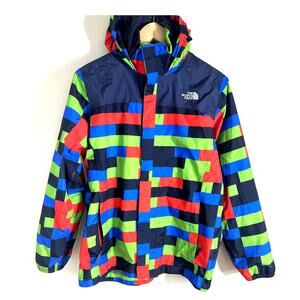 The North Face Rain Windbreaker Hoodie‎ Youth Size 18/20 Colorblock
